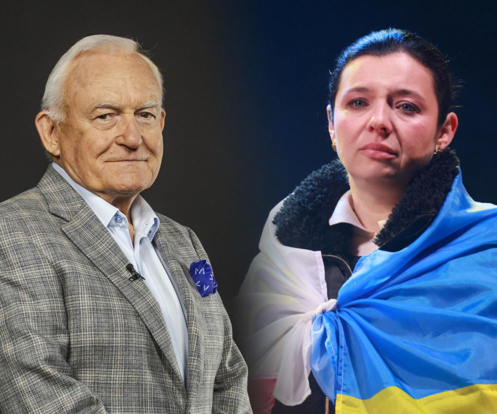 Były premier Leszek Miller oraz zapłakana Natalia Panczenko w ukraińskiej fladze. O ich sporze przeczytasz na Eska.