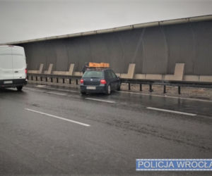 Karambol na Autostradowej Obwodnicy Wrocławia