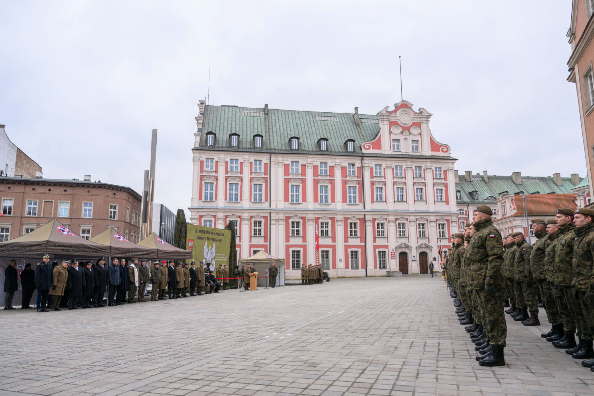 Przysięga terytorialsów w Poznaniu