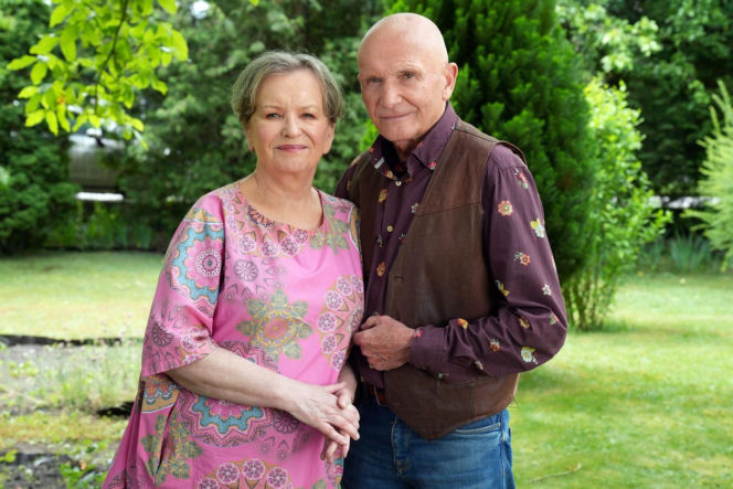 Barwy szczęścia, odcinek 3288. Basia (Sławomira Łozińska), Tolek (Marek Siudym)