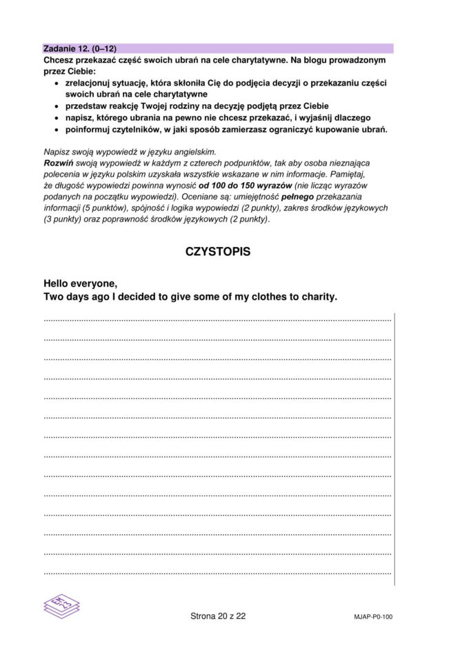 Matura próbna 2026: j. angielski arkusz CKE [6.03.2026]