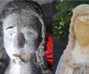 Fatalna renowacja figurki Maryi. Właściciel w szoku!