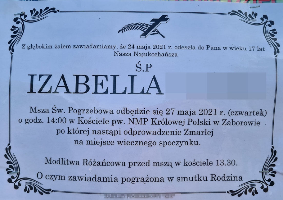 Zaborów. 17-letnia Izabella zginęła, potrącona przez pociąg [ZDJĘCIA]