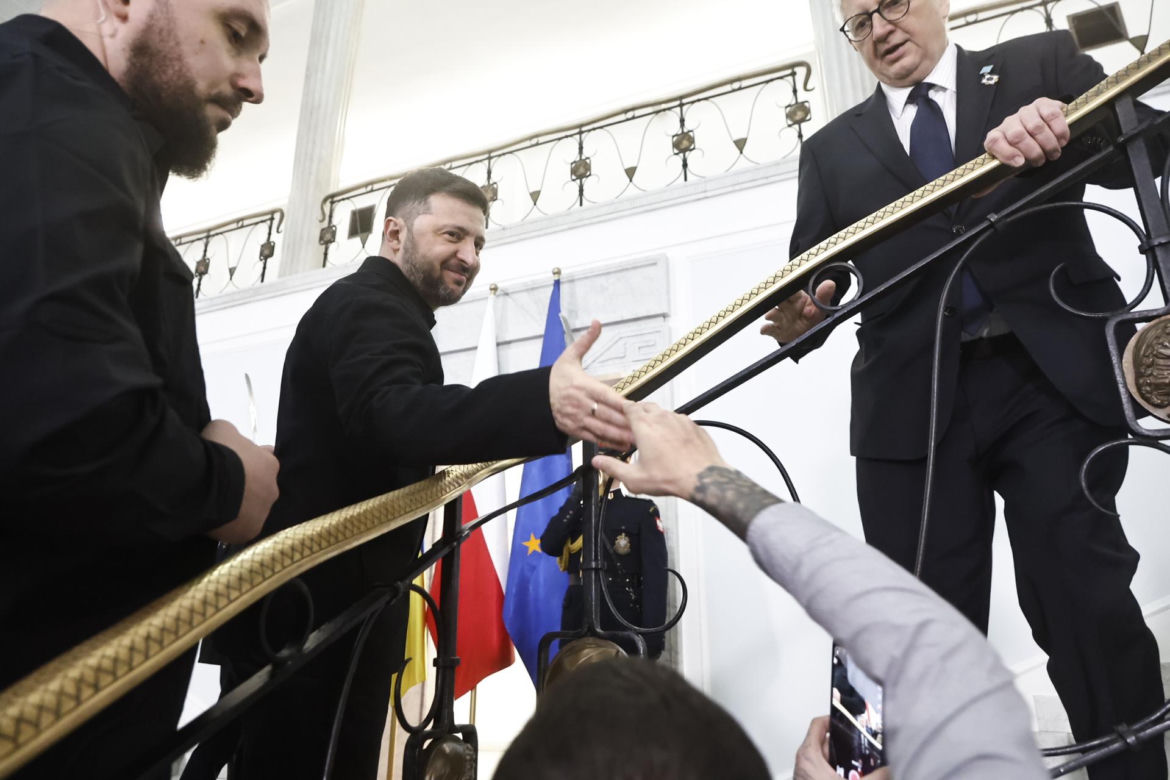 Wołodymyr Zełenski w polskim Sejmie