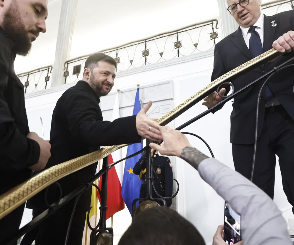 Wołodymyr Zełenski w polskim Sejmie