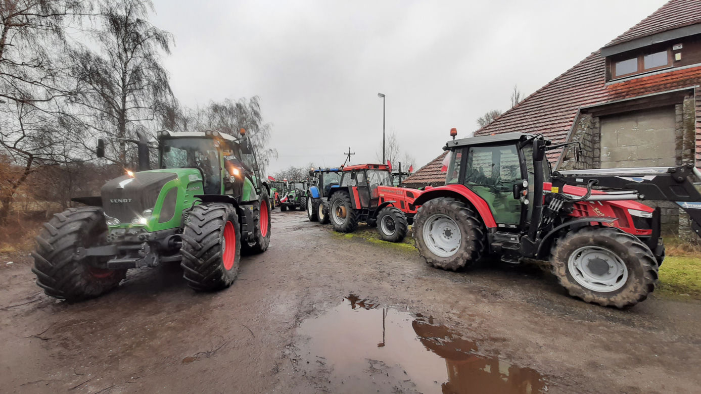 Protest rolników w Środzie Wielkopolskiej