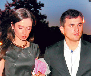 Mąż Kaczyńskiej z żoną Boruca