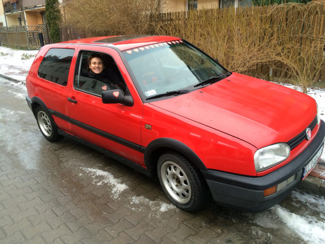 Sławomir Zapała szczyci się, że ma volkswagena golfa III