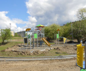 Park Majowe przed końcem budowy