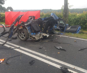 Tragiczny wypadek na trasie Giżycko - Węgorzewo
