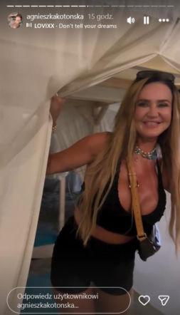 Agnieszka Kotońska na wakacjach