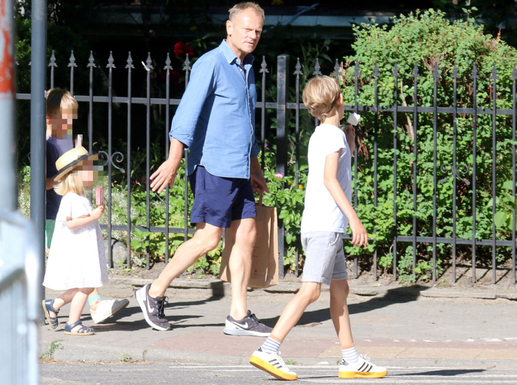 Donald Tusk zabrał wnuki na lody