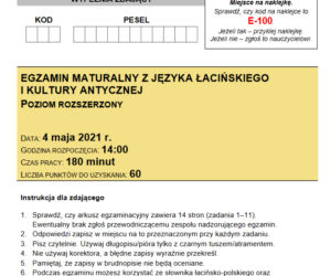 Matura 2021, język łaciński. Arkusze, pytania, zadania. Co było na maturze 2021 z języka łacińskiego?