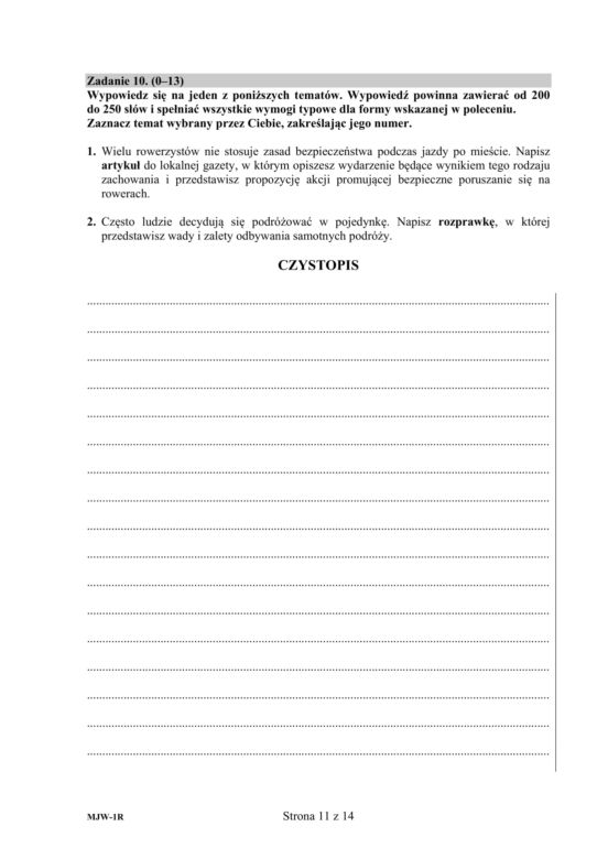 Matura 2020: J. rosyjski - poziom rozszerzony [ARKUSZ, ODPOWIEDZI]