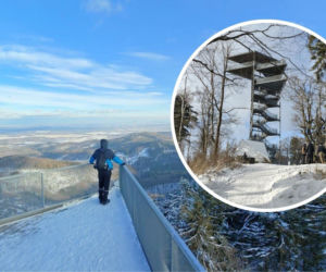 Cztery godziny spaceru i widoki jak z pocztówki. Trójgarb zimą