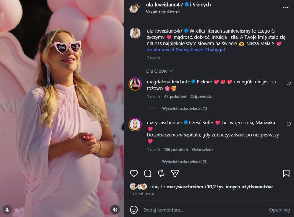 Wielkie baby shower Oli Tomali