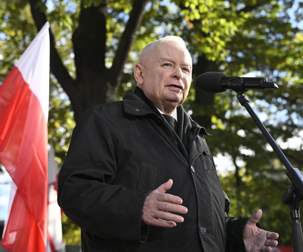 Protest pod TK. Kaczyński