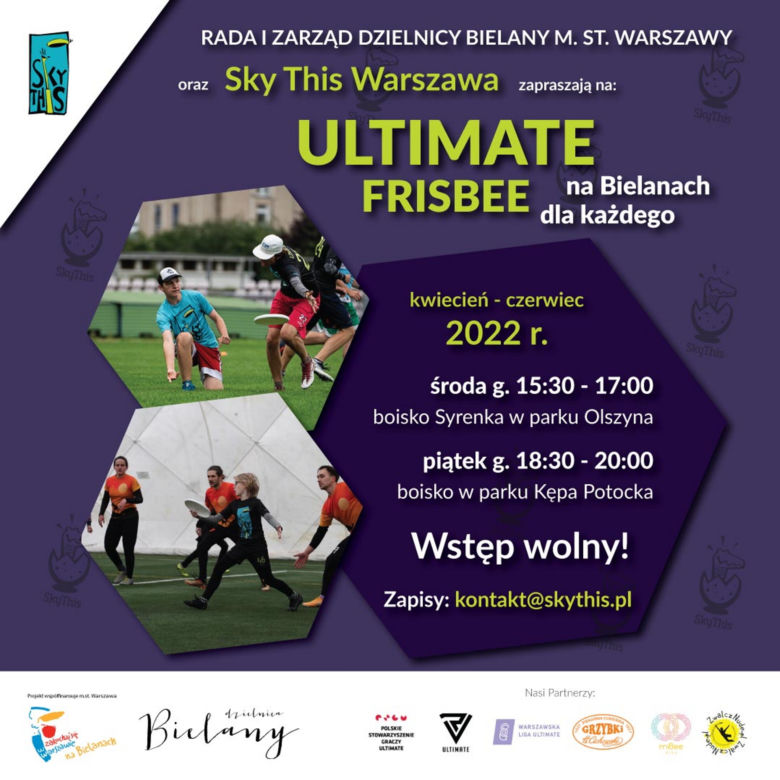 Ultimate frisbee na Bielanach