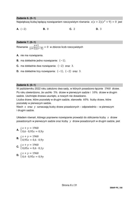 Matura 2024 - ARKUSZ CKE z matematyki (pp, stara formuła)