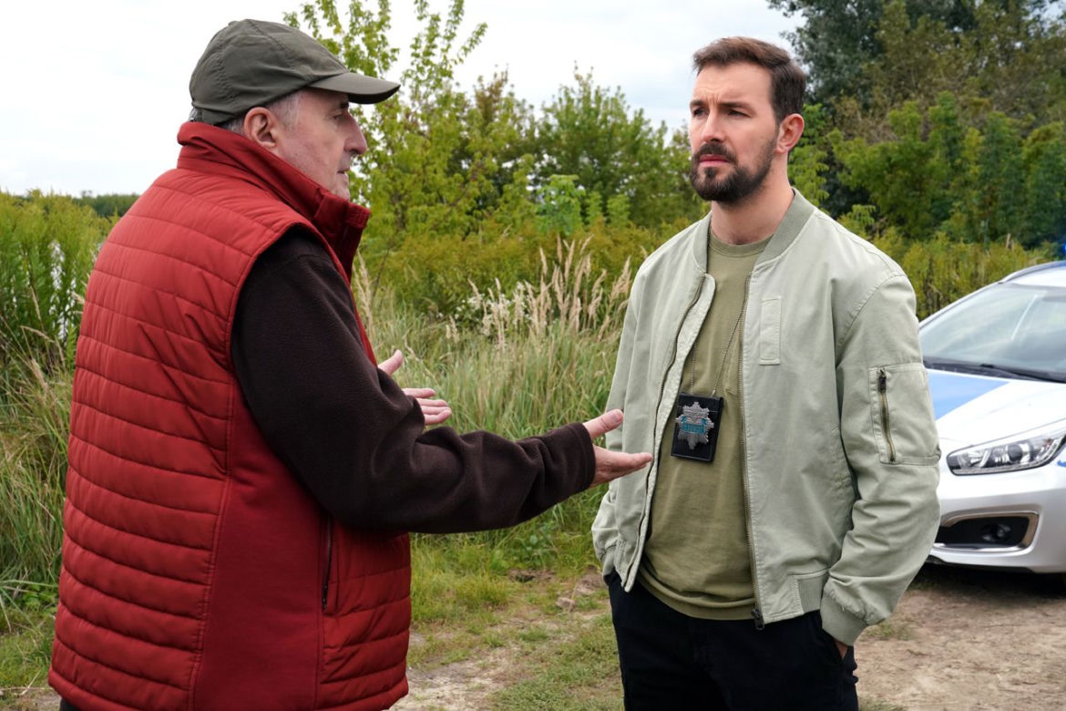 Barwy szczęścia odc. 2597. Jaworski (Jacek Kałucki), Marcin Kodur (Oskar Stoczyński)