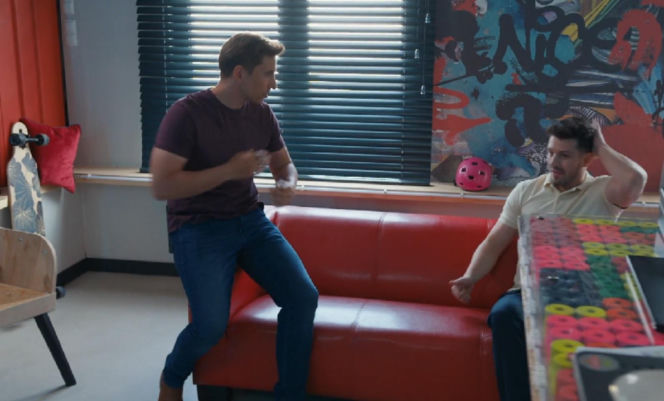 Barwy szczęścia, odcinek 3285. Tomasz (Jakub Sokołowski), Justin (Jasper Sołtysiewicz)