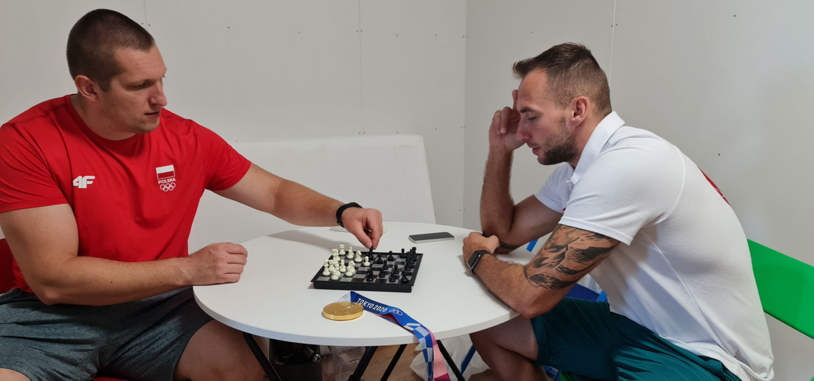 Wojciech Nowicki grał w szachy z Marcinem Krukowskim