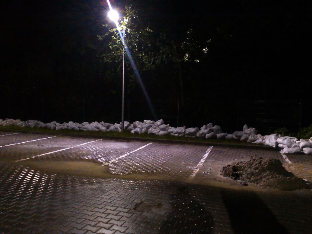 Nocna powódź w Rzeszowie