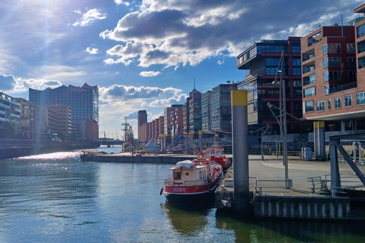 HafenCity i Speicherstadt w Hamburgu