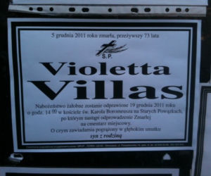 Violetty Villas pogrzeb