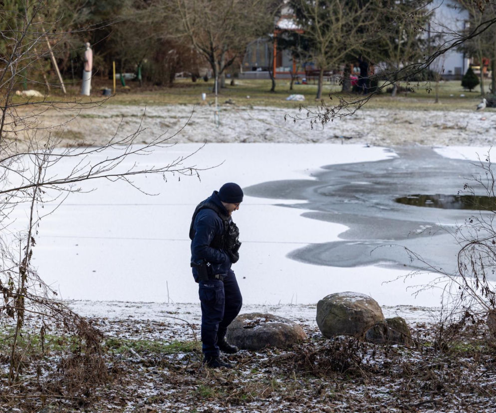 Mama z Wiktorkiem wpadli pod lód. Walczyli o życie