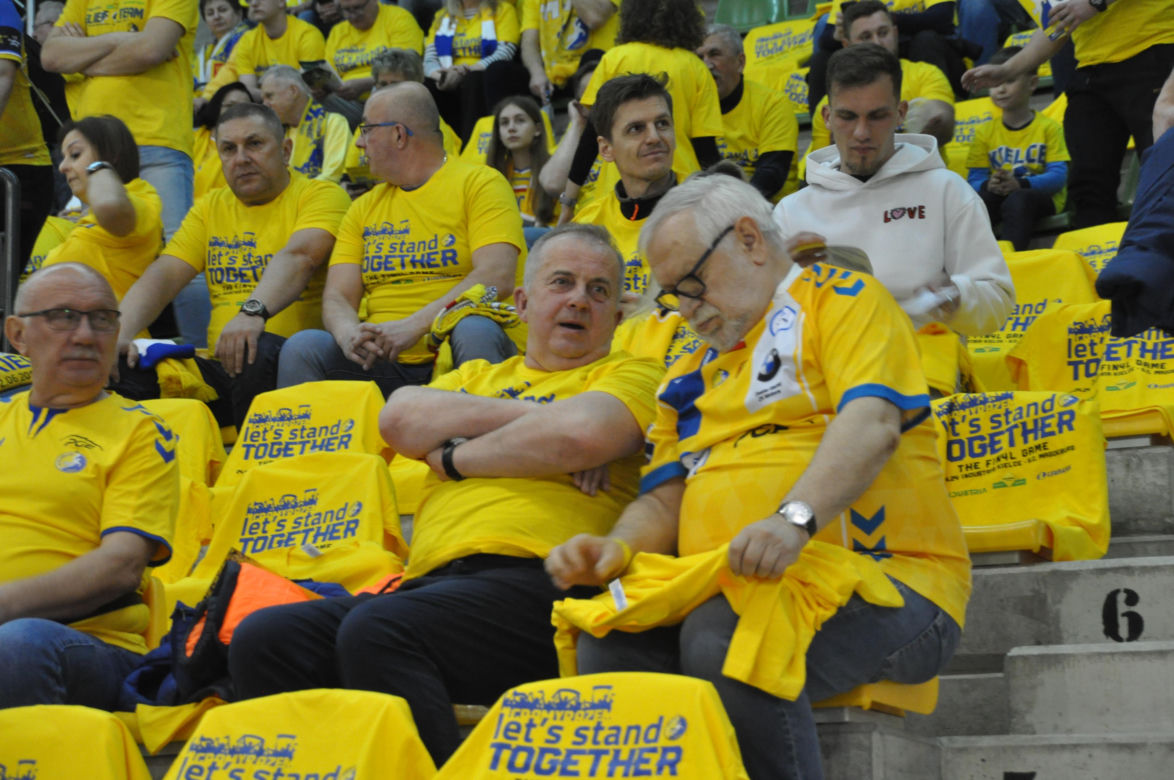 Kibice na meczu Industria Kielce - SC Magdeburg
