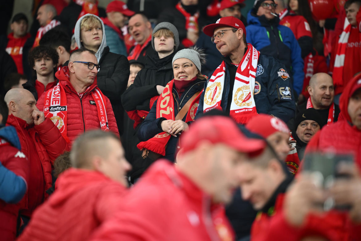 Widzew Łódź - Lech Poznań: Zdjęcia kibiców i zawodników z meczu 24. kolejki PKO BP Ekstraklasy