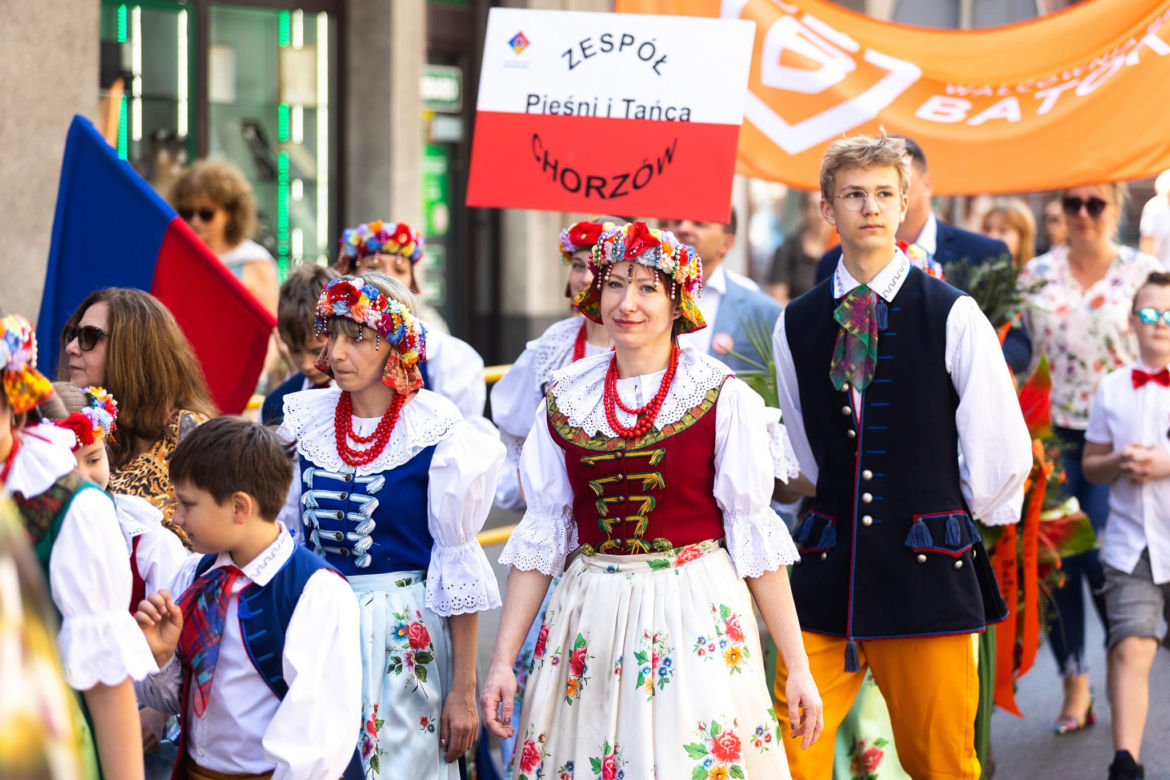 Chorzów. Pochód Ludzi Ognia w Świętego Floriana
