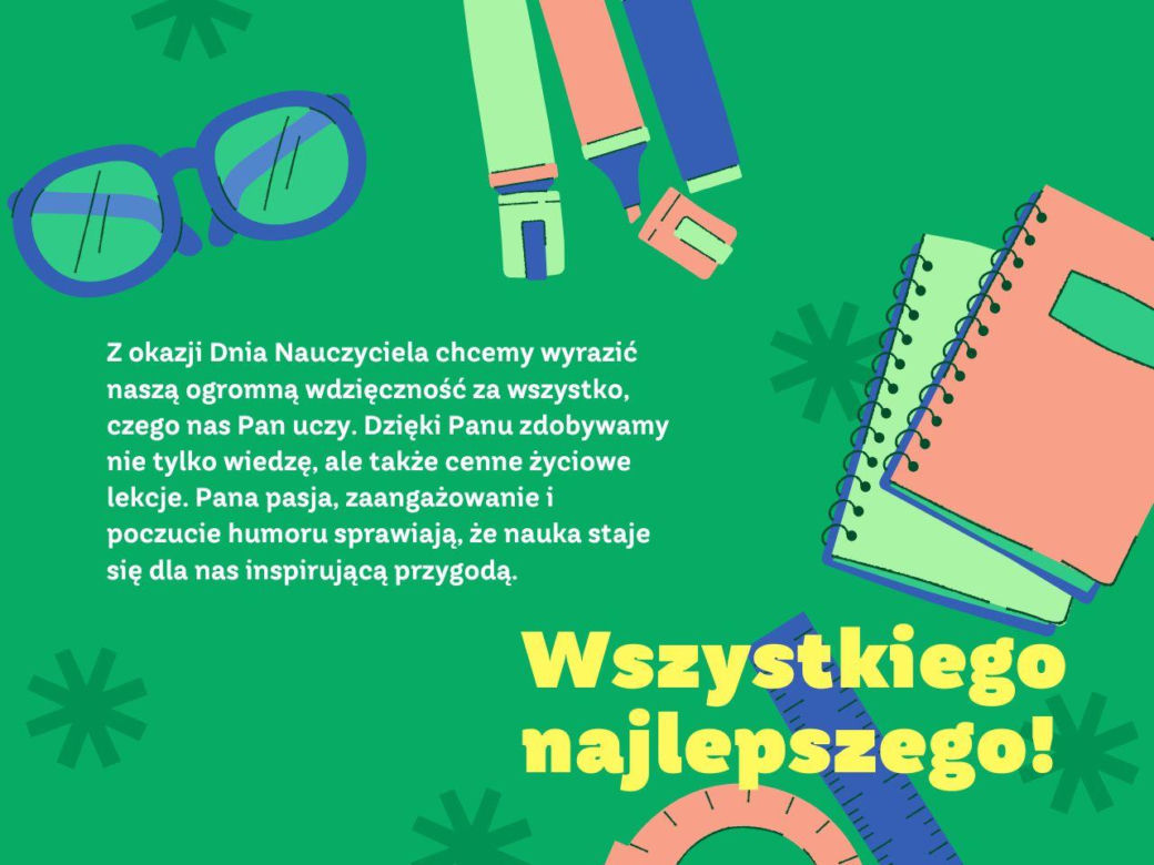 Mądre życzenia na Dzień Nauczyciela - darmowe kartki