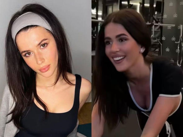 Roxie Węgiel w skąpym obcisłym stroju na siłowni! Faceci oszaleją na ten widok. Fitnesiara