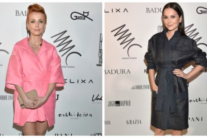 Katarzyna Zielińska i Paulina Sykut w SZLAFROKACH na pokazie mody?