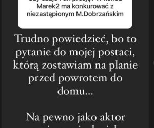 Aleksandar Milićević (Marek 2) na Instagramie o roli w serialu BrzydUla