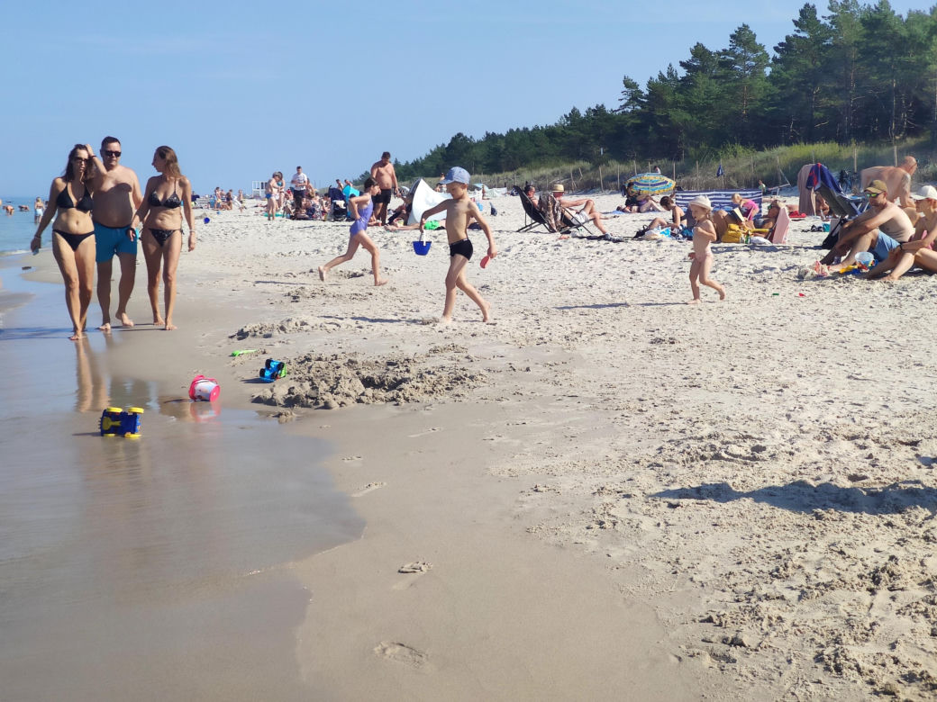 Plaża w Dębkach wrzesień 2023