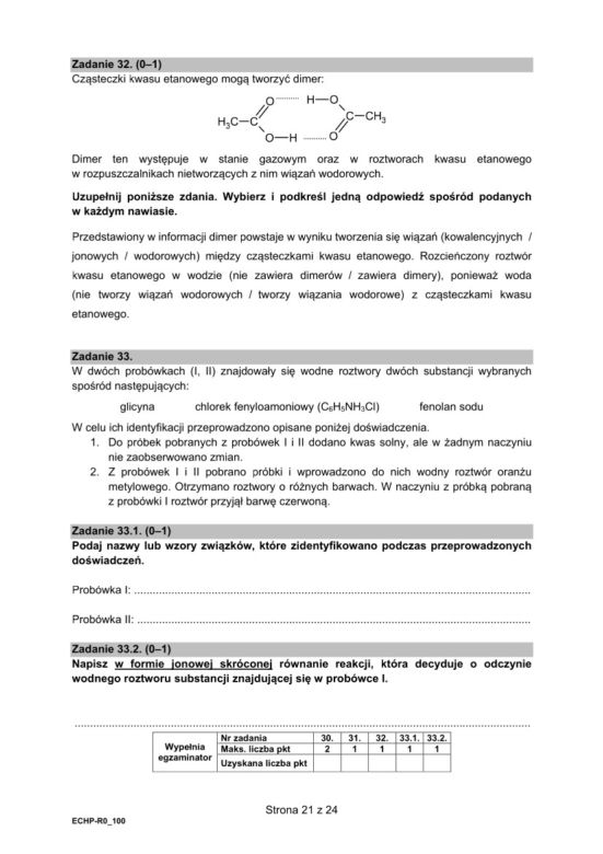 Matura 2021: chemia rozszerzona. Arkusze CKE. Co było na maturze z chemii?
