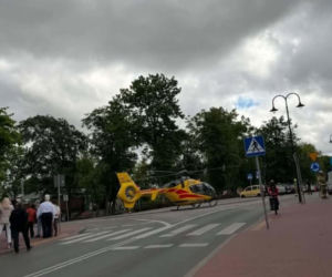 Katastrofa budowlana na Mazowszu. Lądował śmigłowiec LPR