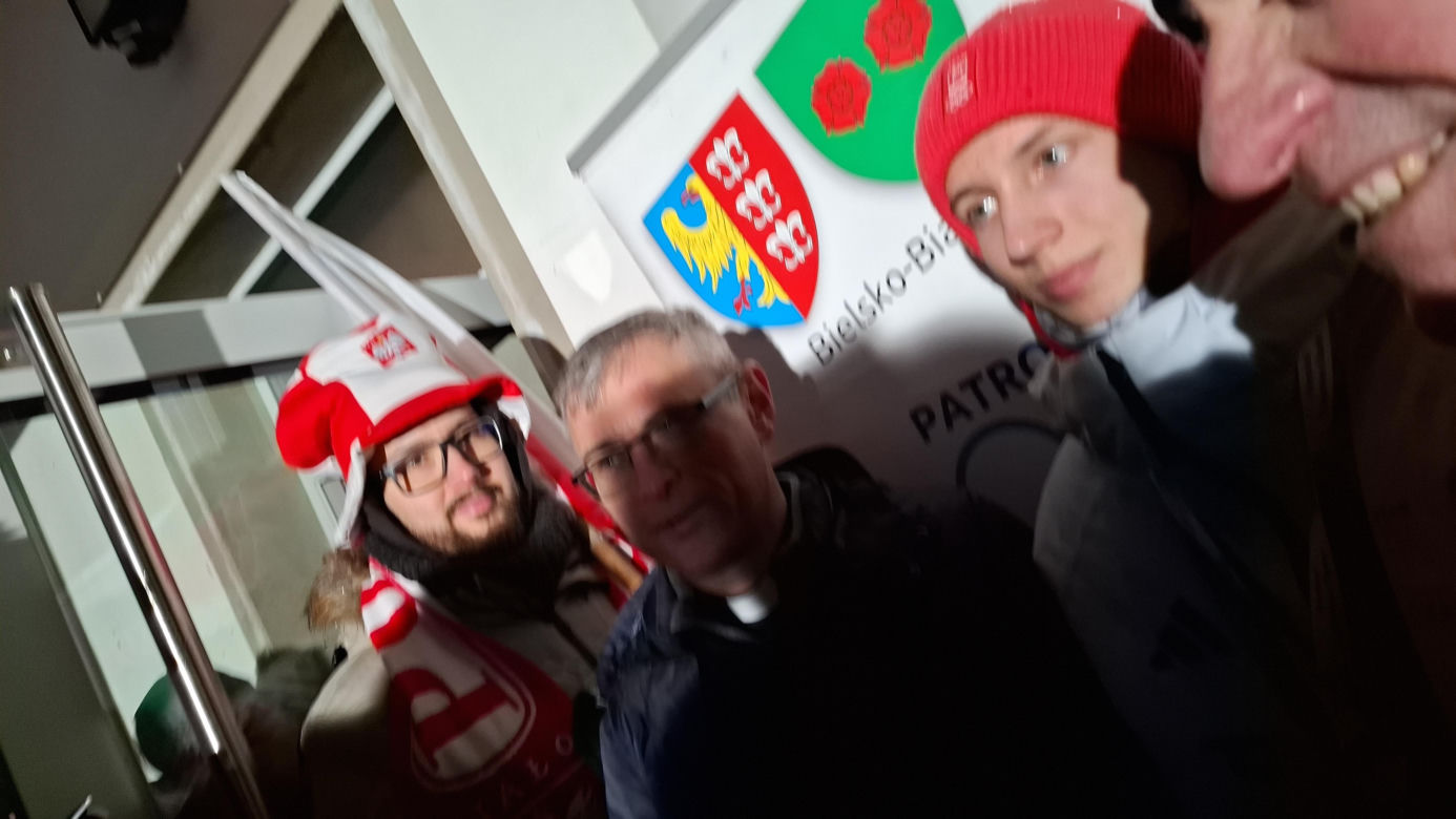 Powitanie Kacpra Tomasiaka w Bystrej 18.02.2026