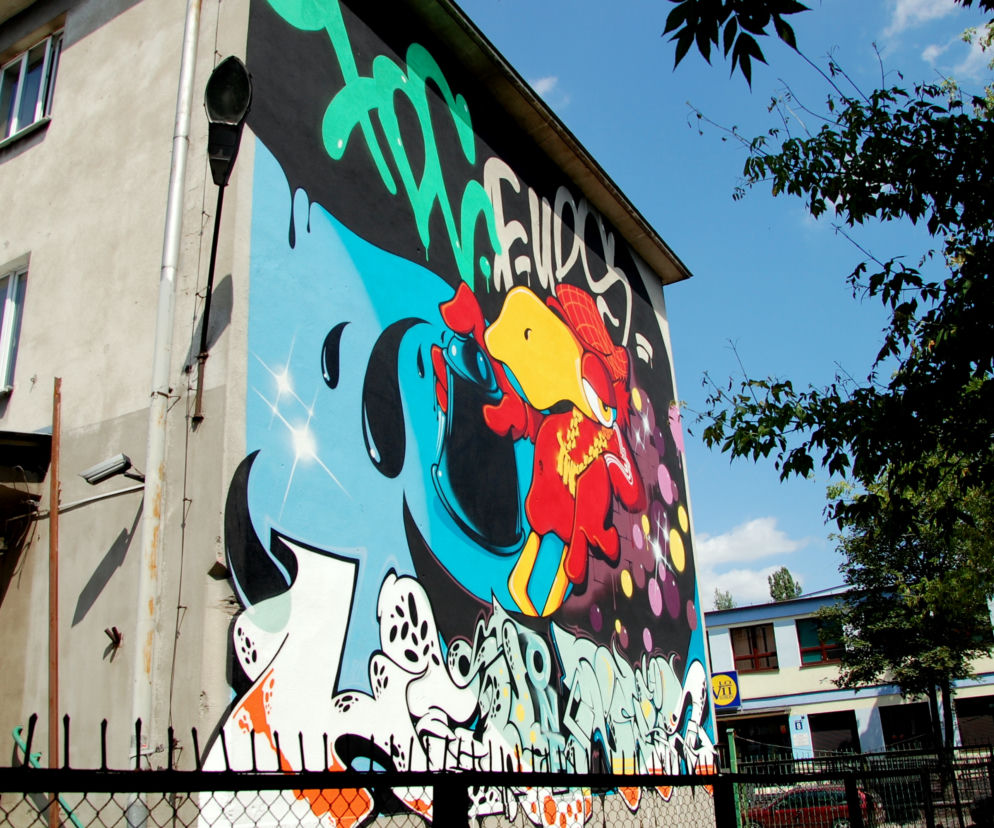 Mural 8.edycji All my city znajdziecie przy Farbiarskiej