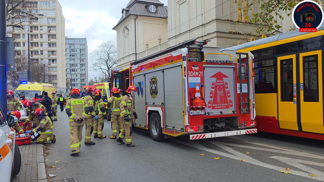 Zderzenie tramwajów i autobusu w Warszawie 18.11.2025