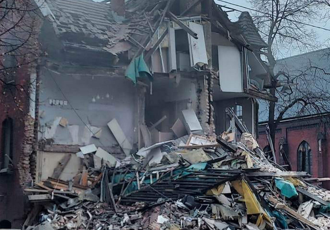 Wybuch gazu w kamienicy w Katowicach. Budynek całkowicie się zawalił 