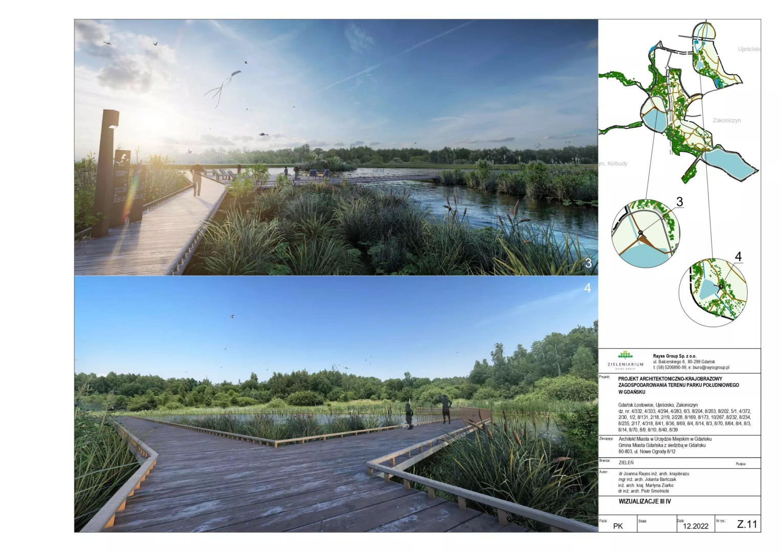 Wizualizacje Parku Południowego w Gdańsku