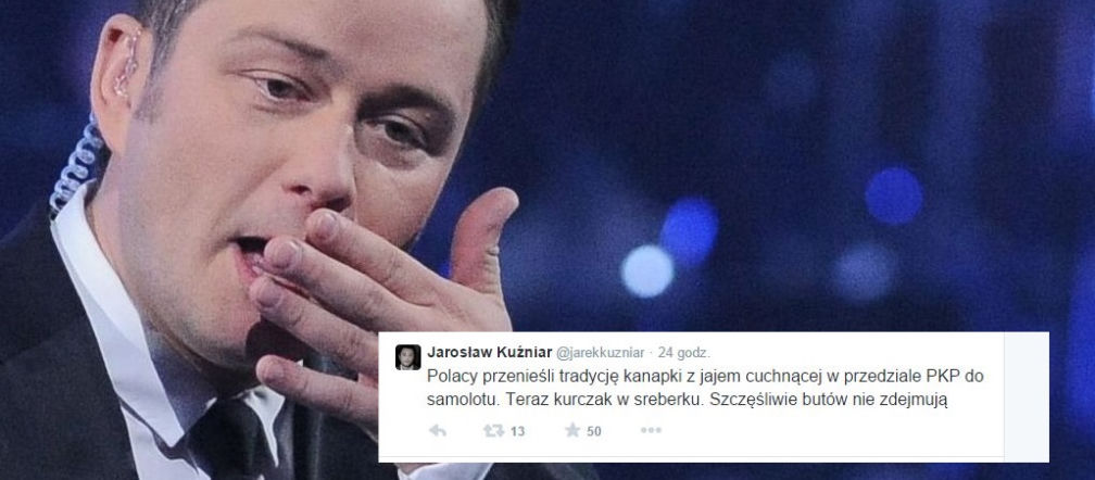 Kuźniarowi śmierdzą Polacy jedzący CUCHNĄCE kanapki w samolocie! Sugeruje, że Polacy są brudasami!