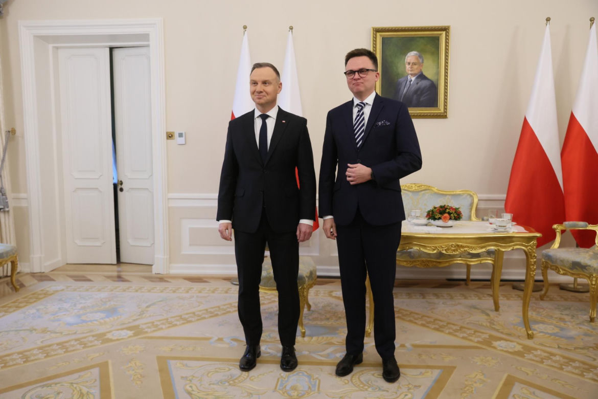 Spotkanie Szymona Hołowni i Andrzeja Dudy