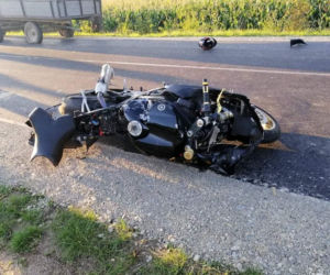 Pantalowice. Tragiczny wypadek motocyklisty [ZDJĘCIA]
