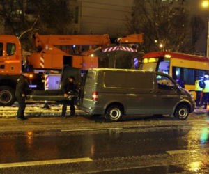 Warszawa, wypadek tramwaju