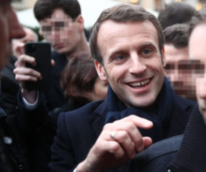 Macron w Krakowie